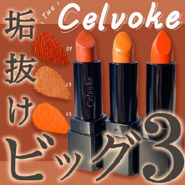 ディグニファイド リップス 33 ネーブルオレンジ/Celvoke/口紅を使ったクチコミ（1枚目）