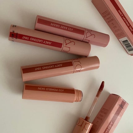 ジューシーラスティングティント/rom&nd/リップティントを使ったクチコミ(4枚目)