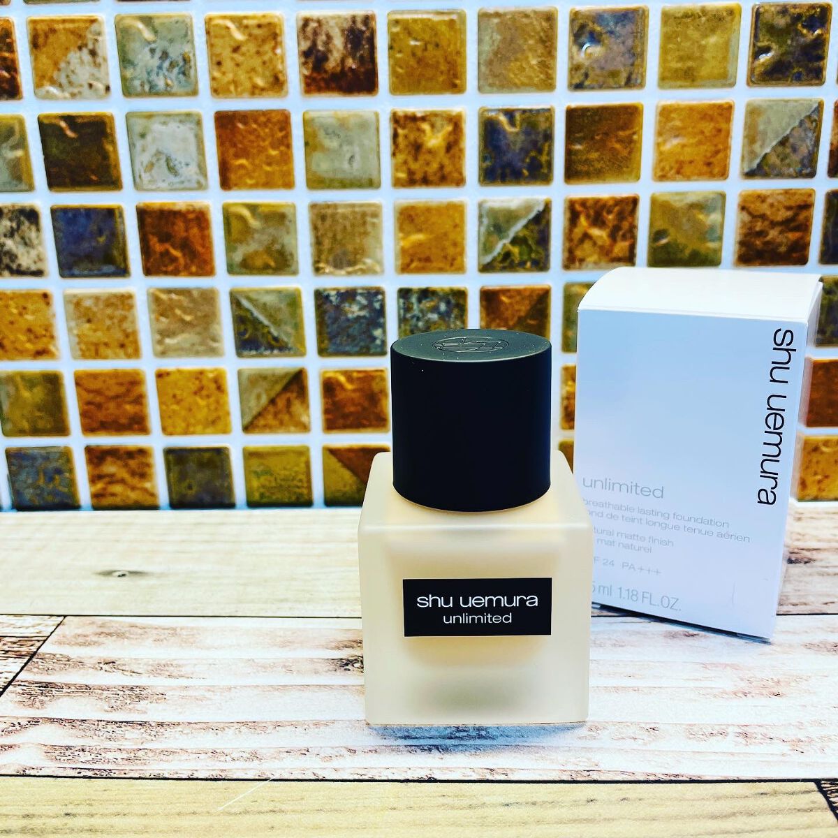 （旧）アンリミテッド ラスティング フルイド/shu uemura/リキッドファンデーションを使ったクチコミ（2枚目）