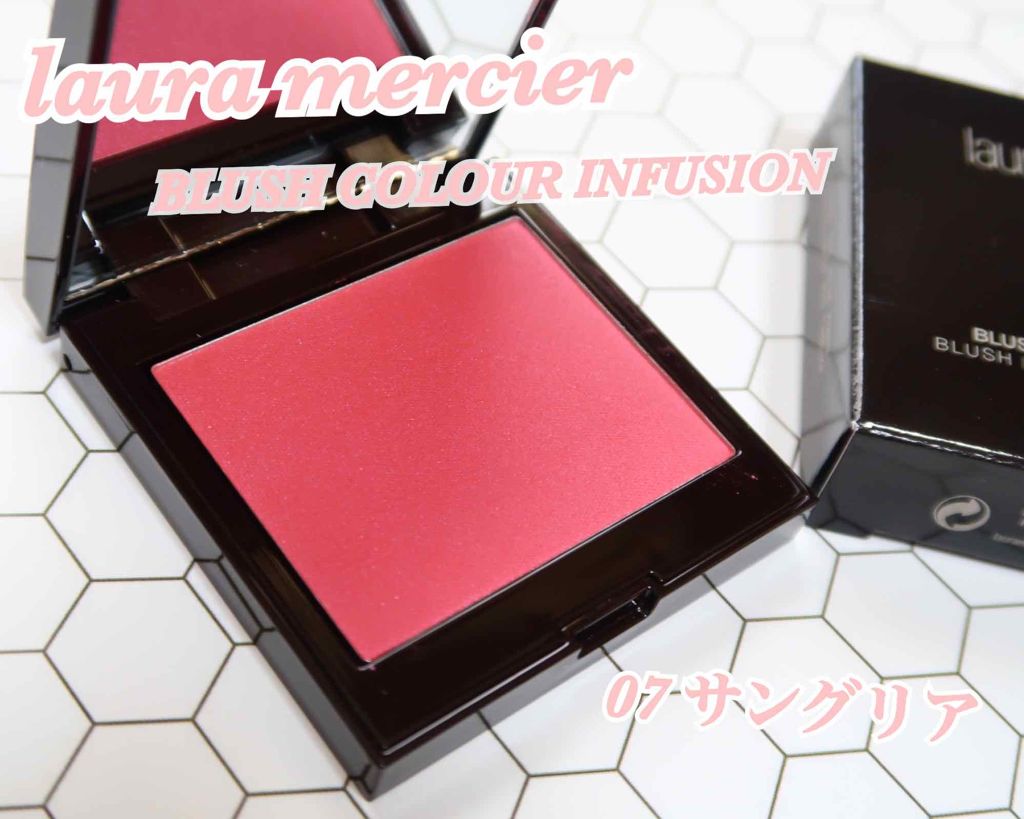 ブラッシュ カラー インフュージョン 07 サングリア/ローラ メルシエ/パウダーチークを使ったクチコミ（1枚目）