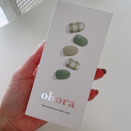 みーきです。 on LIPS 「今月のオホーラネイル💚春を先取りのギンガムチェック×グリーン♡..」(4枚目)