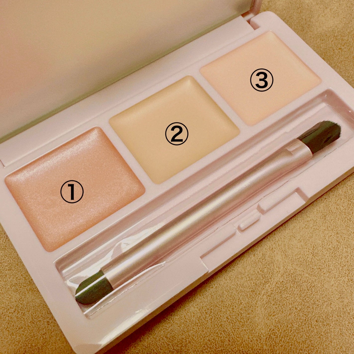 デイジードール コンシーラー パレット/DAISY DOLL by MARY QUANT/パレットコンシーラーを使ったクチコミ(2枚目)