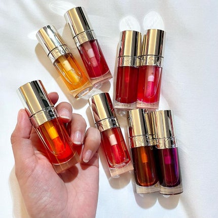 リップコンフォートオイル/CLARINS/リップグロスを使ったクチコミ(4枚目)