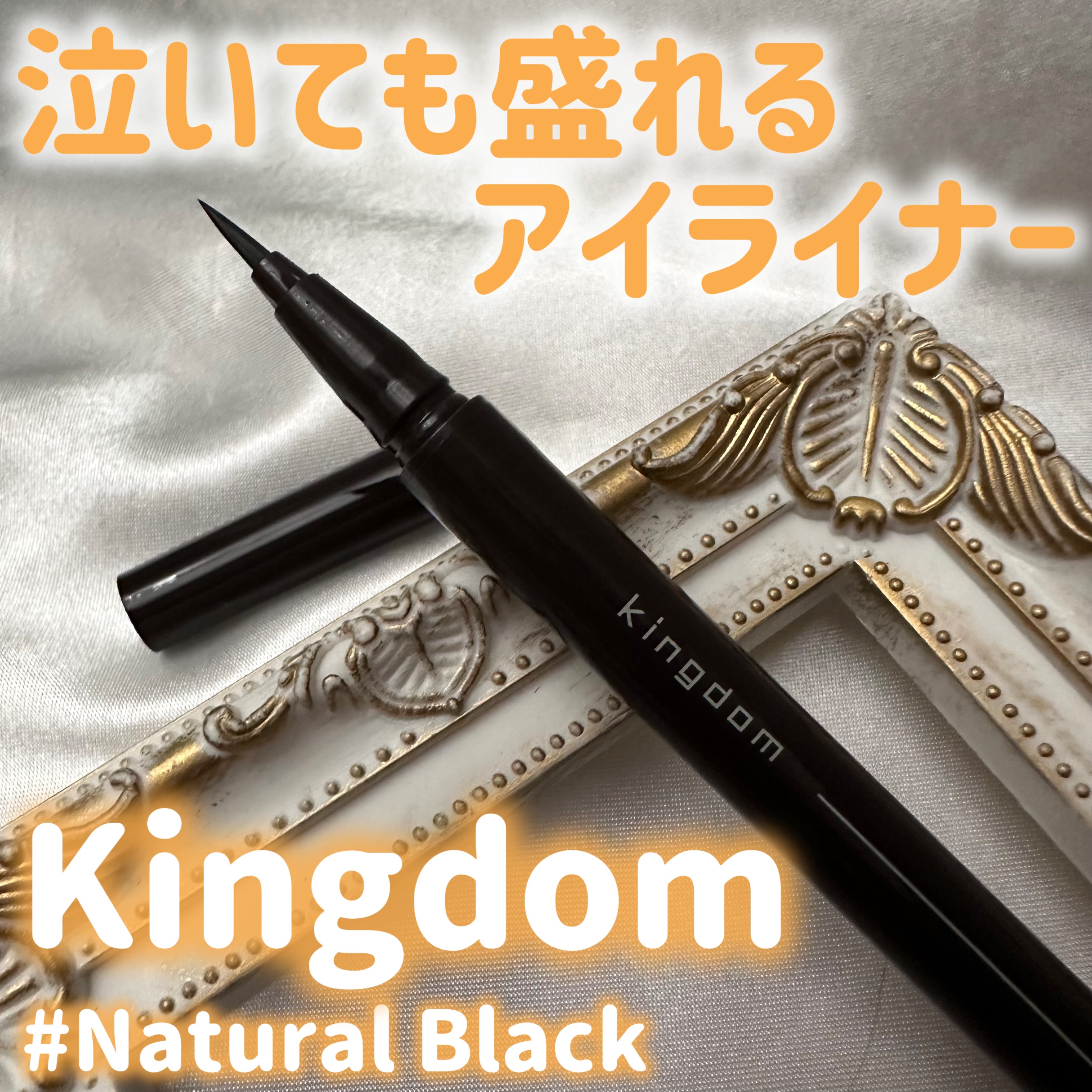 キングダム リキッドアイライナーR1 ナチュラルブラック/キングダム/リキッドアイライナーを使ったクチコミ（1枚目）