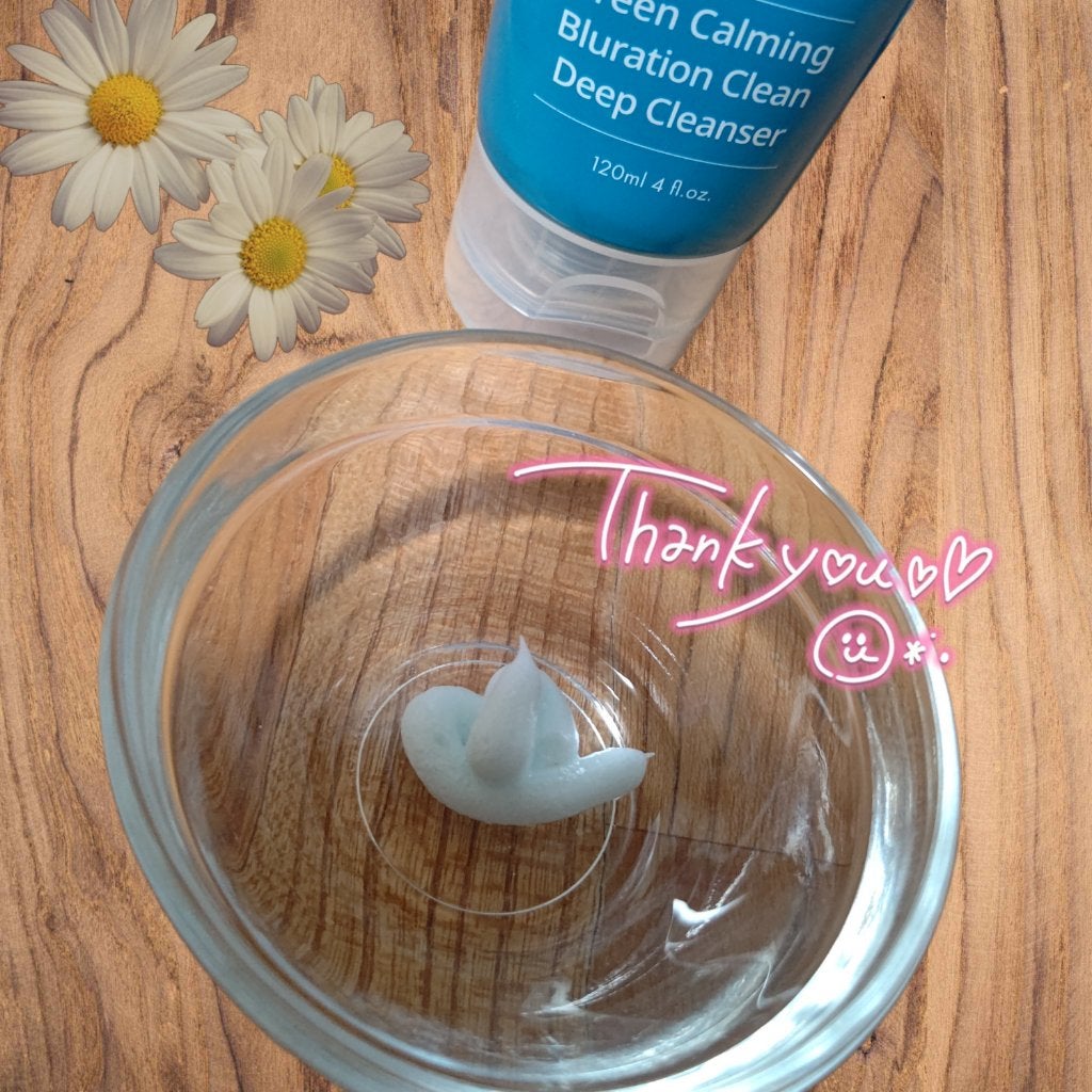 グリーンカーミングブルーレーションクリーンディープクレンザー/obsero/洗顔フォームを使ったクチコミ(2枚目)