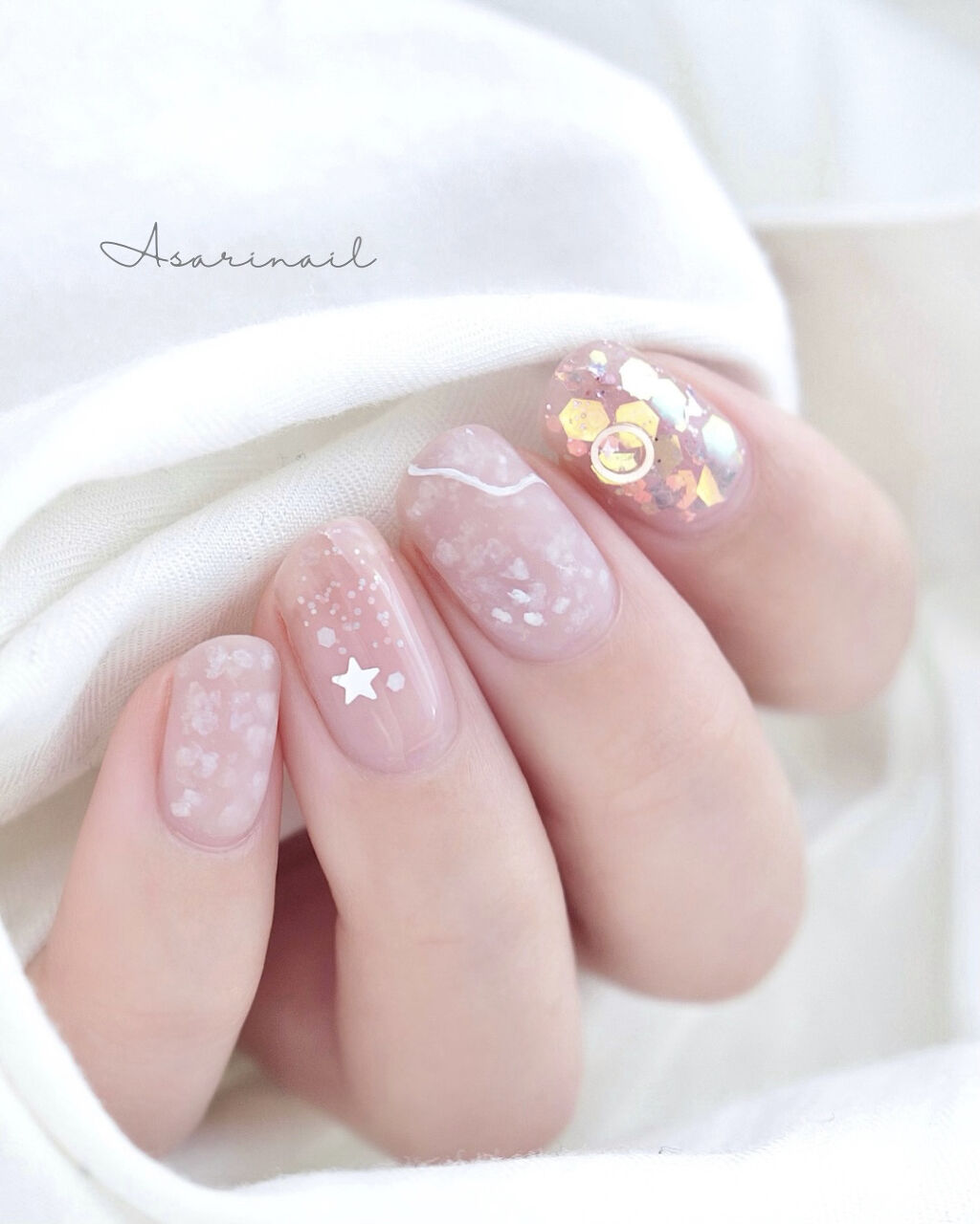 ホイップジェル M-3 ホワイト/irogel(イロジェル)/ジェルネイルを使ったクチコミ（1枚目）