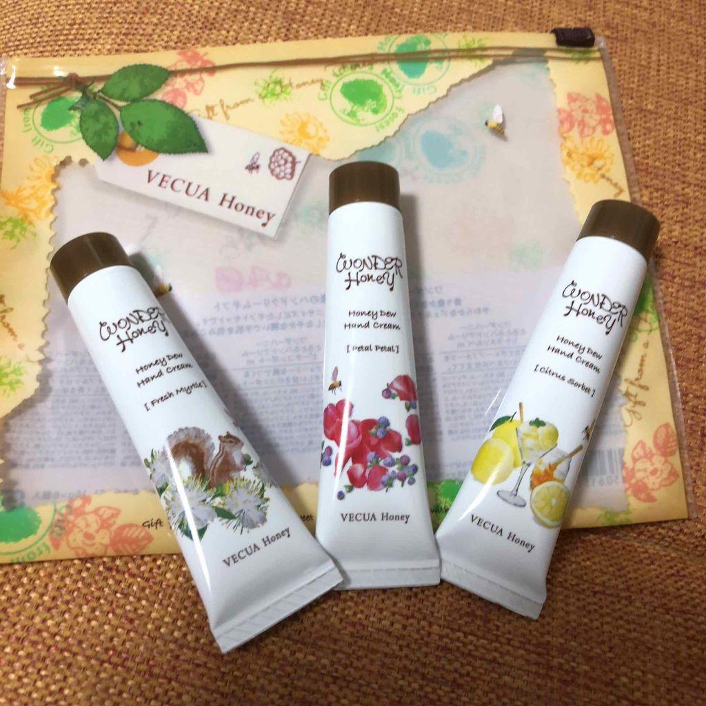 ワンダーハニー はちみつの森のハンドクリームギフト/VECUA Honey/トライアルキットを使ったクチコミ(1枚目)