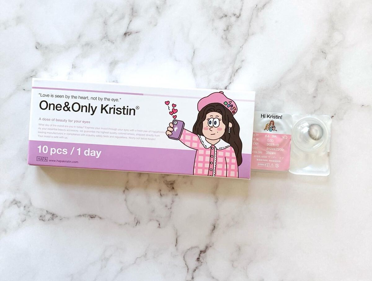 One & Only Kristin/Hapa kristin/カラーコンタクトレンズを使ったクチコミ（2枚目）