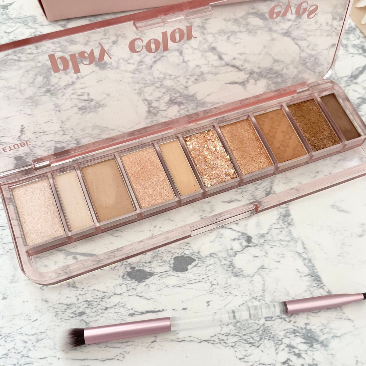 プレイカラー アイシャドウ/ETUDE/アイシャドウパレットを使ったクチコミ(2枚目)