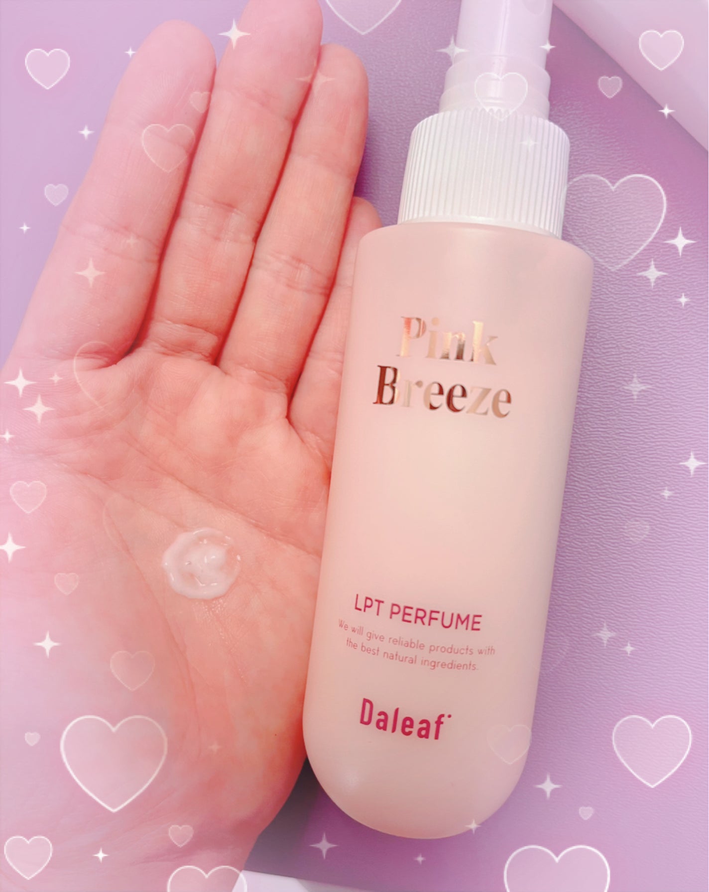 パフュームヘアパックインミスト Pink Breeze/Daleaf/アウトバストリートメントを使ったクチコミ(2枚目)