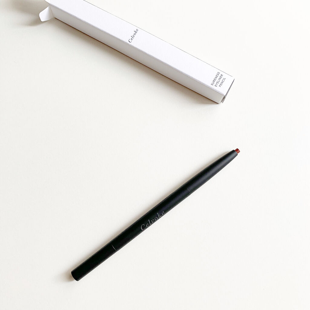 セルヴォーク シュアネス アイライナーペンシル 02 レッドブラウン/Celvoke/ペンシルアイライナーを使ったクチコミ（1枚目）
