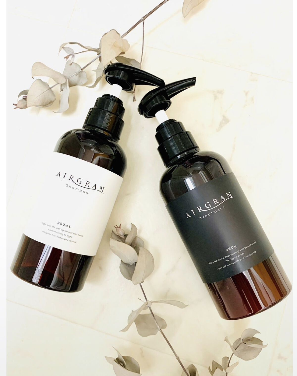 ナチュラルストレートシャンプー＆トリートメント/AIRGRAN/市販シャンプーを使ったクチコミ（1枚目）