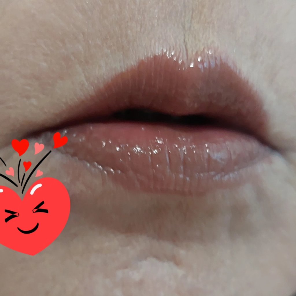 YSL ラブシャイン キャンディグレーズ No.14 シニックブラウン/YVES SAINT LAURENT BEAUTE/口紅を使ったクチコミ（3枚目）