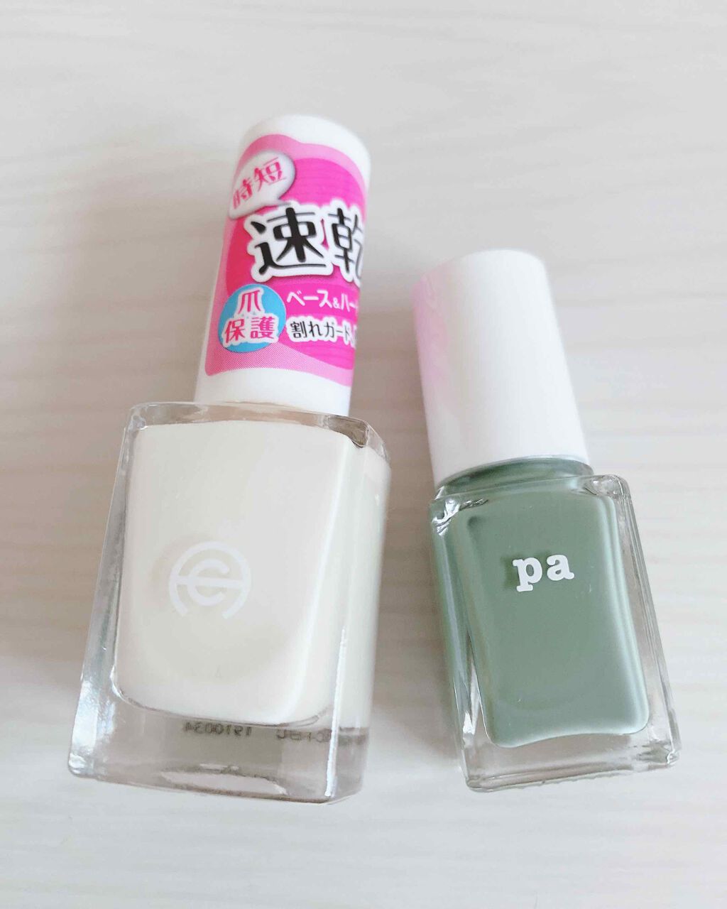 AC クイックドライベース＆ハードナー/AC MAKEUP/ネイルベースコートを使ったクチコミ（3枚目）