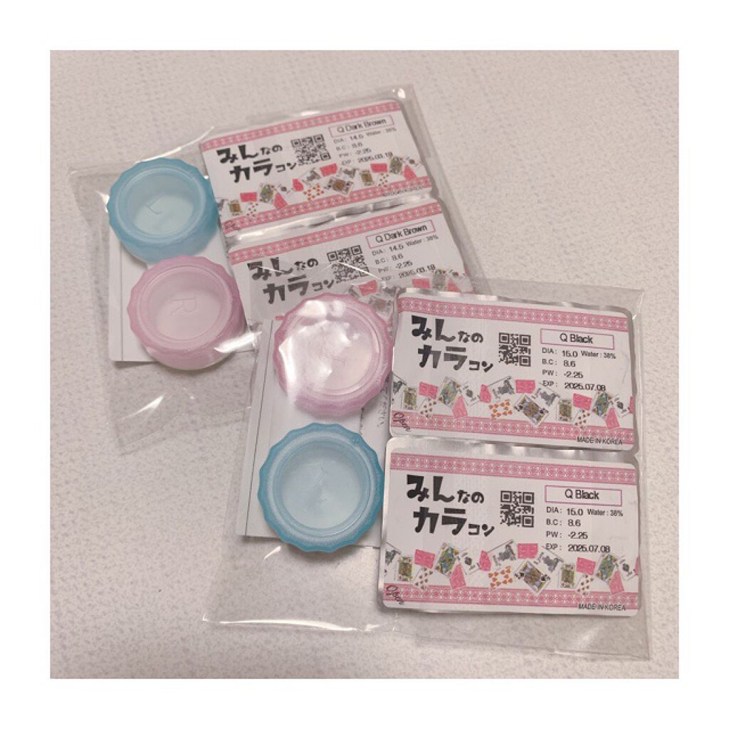 suuu..i on LIPS 「みんカラで1yearのカラコン購入ブラックとダークブラウンにし..」(1枚目)