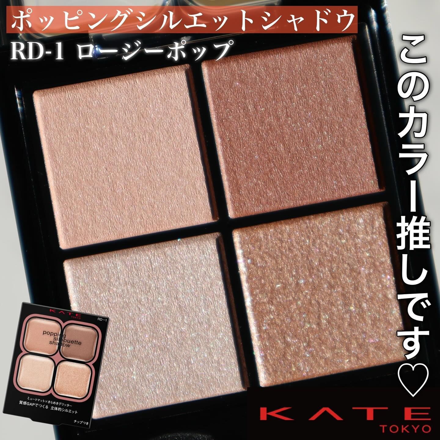 ケイト ポッピングシルエットシャドウ/KATE/アイシャドウパレットを使ったクチコミ（1枚目）