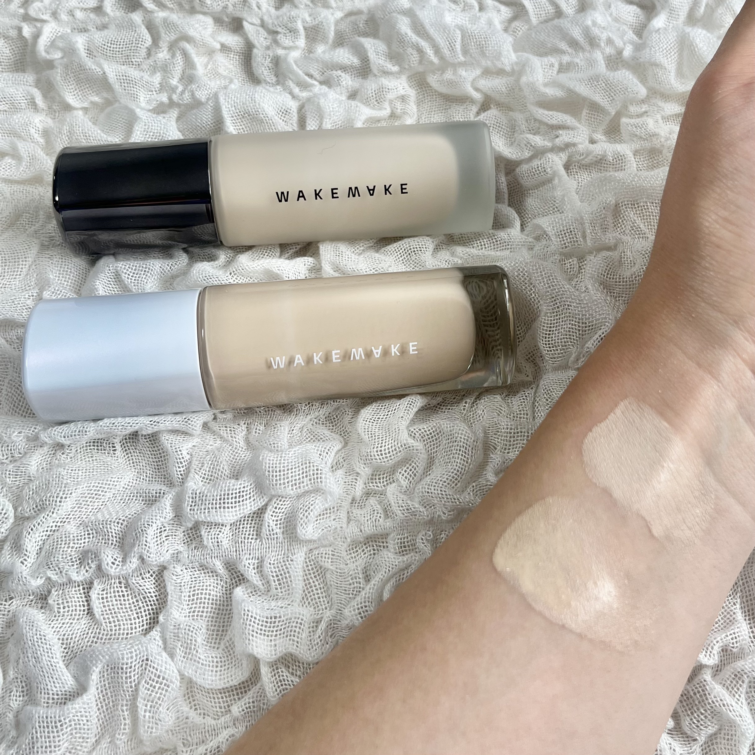 ウォーターベルベットカバーファンデーション/wakemake/リキッドファンデーションを使ったクチコミ（2枚目）