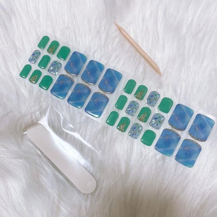 セミキュアジェルネイルシール ハンド用/LYSD’OR/ネイルシールを使ったクチコミ(2枚目)