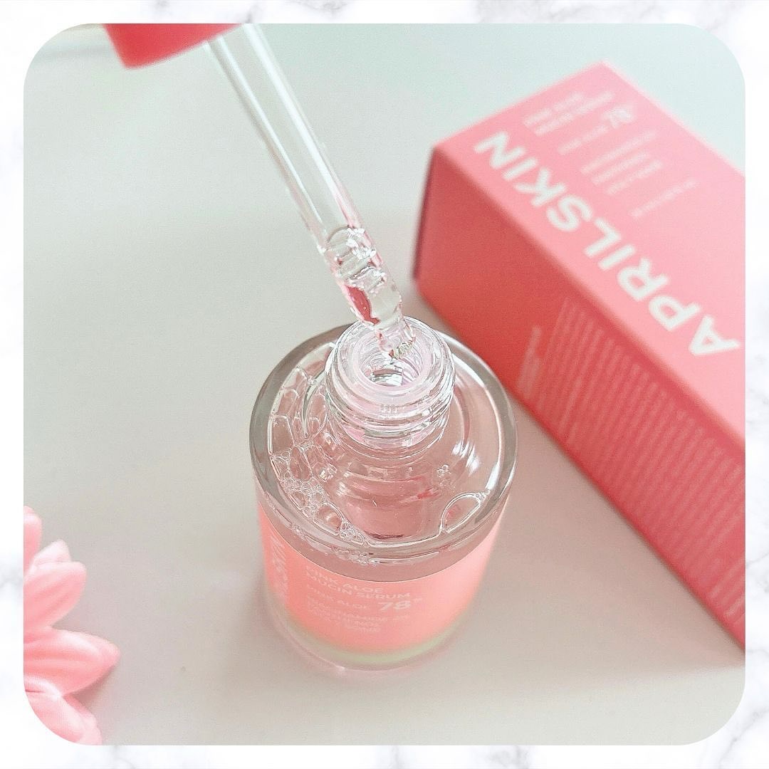 ピンクアロエムチンセラム/APRILSKIN/美容液を使ったクチコミ（2枚目）