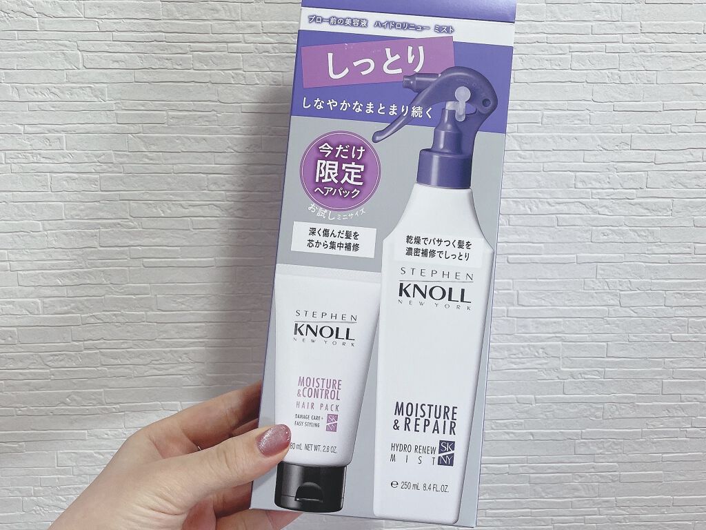 スティーブンノル ニューヨーク ハイドロリニュー ミスト モイスチュアリペアのクチコミ「ヘアミストとしてヘアドライやヘアセットに使っています！

キシキシの髪にも艶感が生まれて
手触.....」（1枚目）