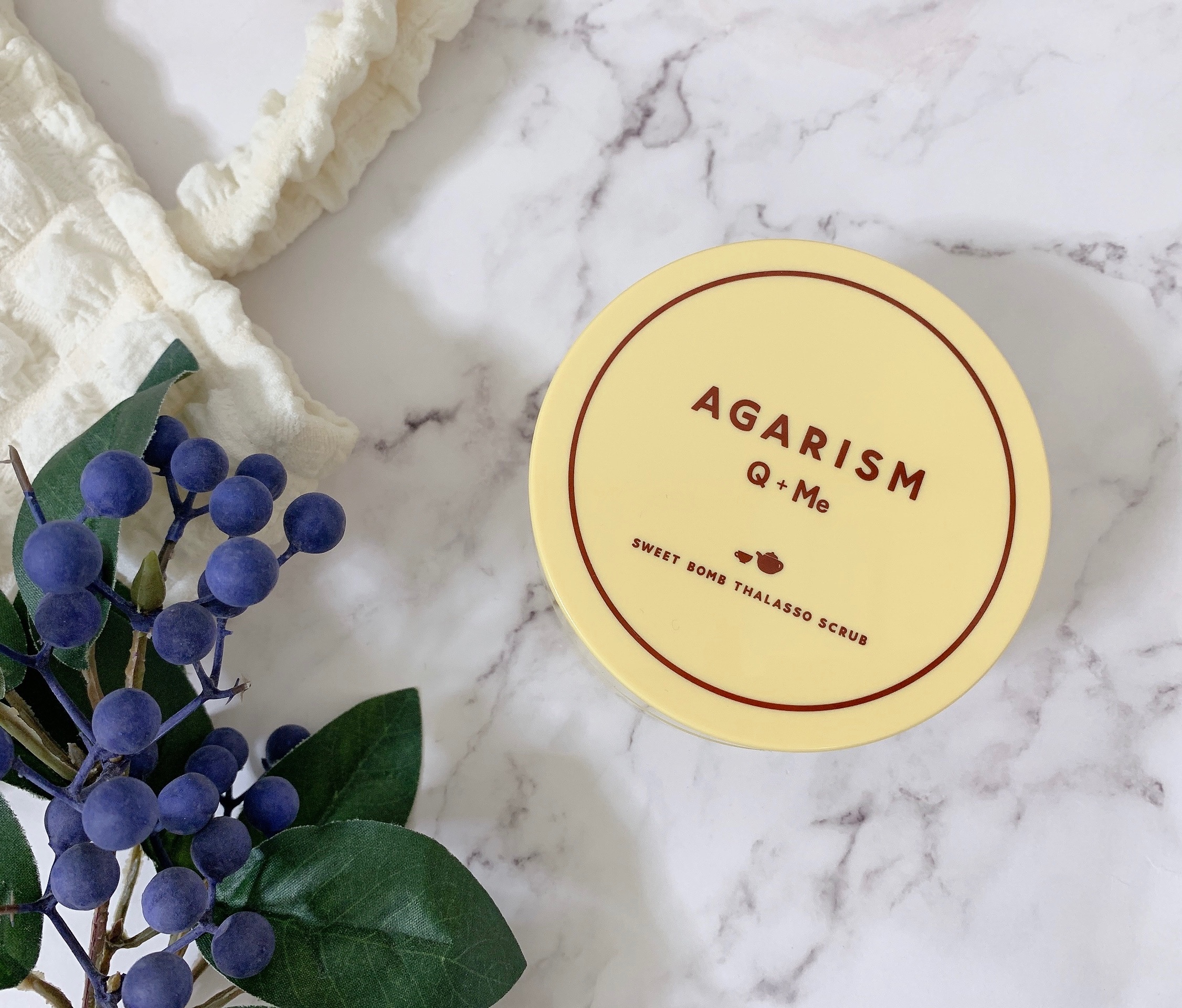 Q+Me スウィートボムタラソスクラブレモンティーの香り/AGARISM/バストケア・ヒップケアを使ったクチコミ（2枚目）