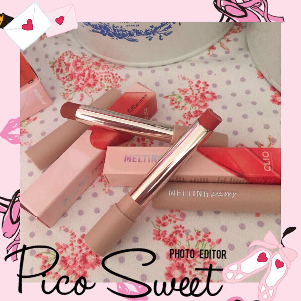 melting dewy lips/CLIO/口紅を使ったクチコミ（1枚目）