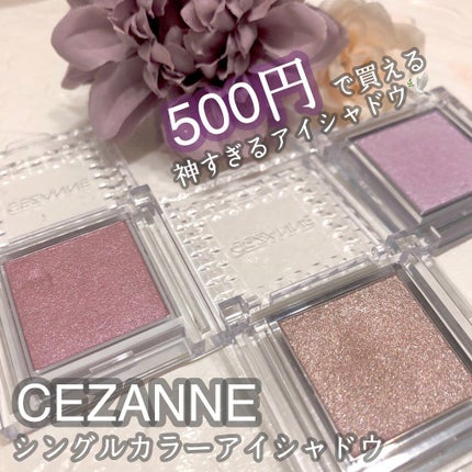 シングルカラーアイシャドウ/CEZANNE/単色アイシャドウを使ったクチコミ(1枚目)