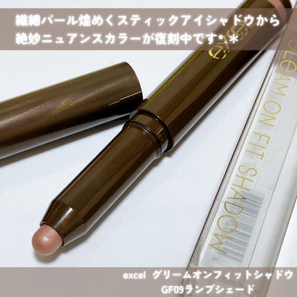グリームオンフィットシャドウ GF09 ランプシェード/excel/スティックアイシャドウを使ったクチコミ(2枚目)