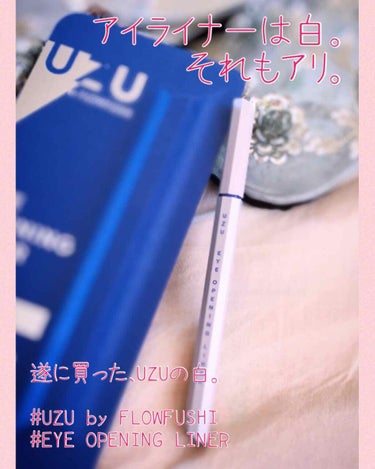 EYE OPENING LINER/UZU BY FLOWFUSHI/リキッドアイライナーを使ったクチコミ（1枚目）