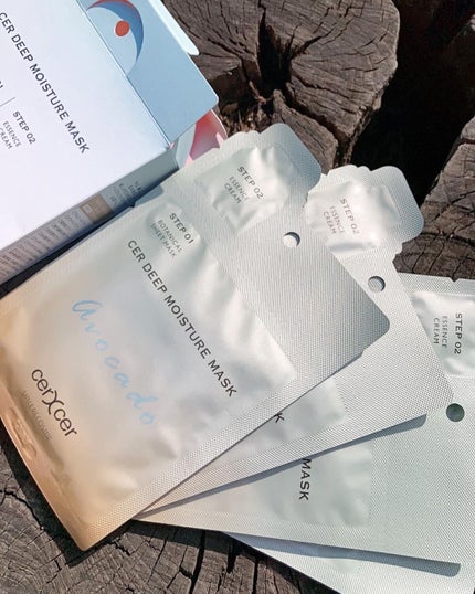 ディープモイスチャー マスク (ケアクリーム付き)/cerXcer/シートマスク・パックを使ったクチコミ(2枚目)
