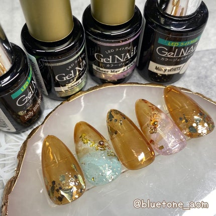 ジェルネイル(ライト対応)/セリア/ジェルネイルを使ったクチコミ(1枚目)