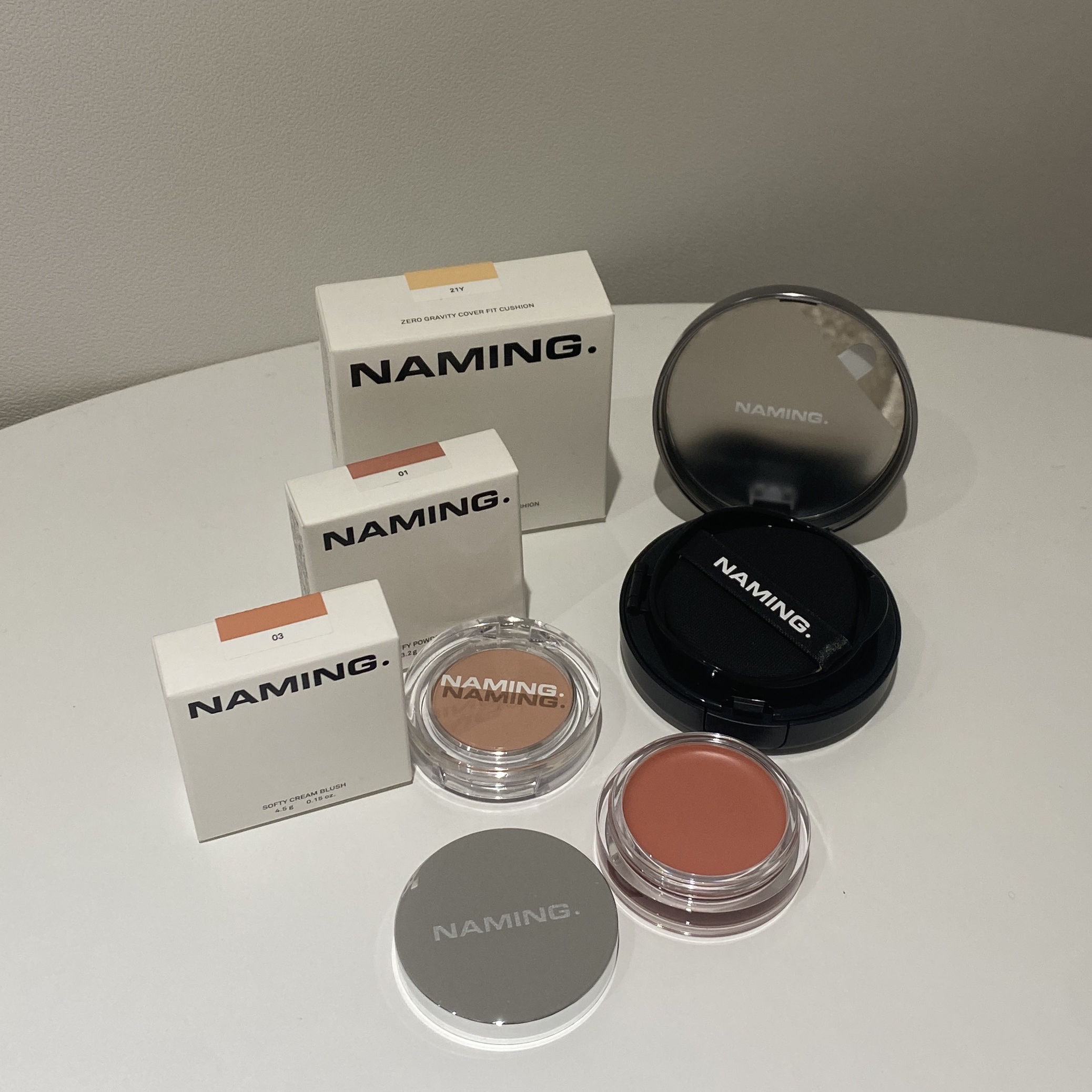ネーミング　ソフティクリームブラッシュ/NAMING./ジェル・クリームチークを使ったクチコミ（1枚目）