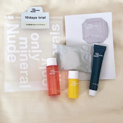 ONLY MINERALS オンリーミネラル Nude 10days トライアルのクチコミ「以前プレゼントでいただいたオリーミネラルの10日間キットを使い切りました!!
製品名
オンリ.....」(3枚目)