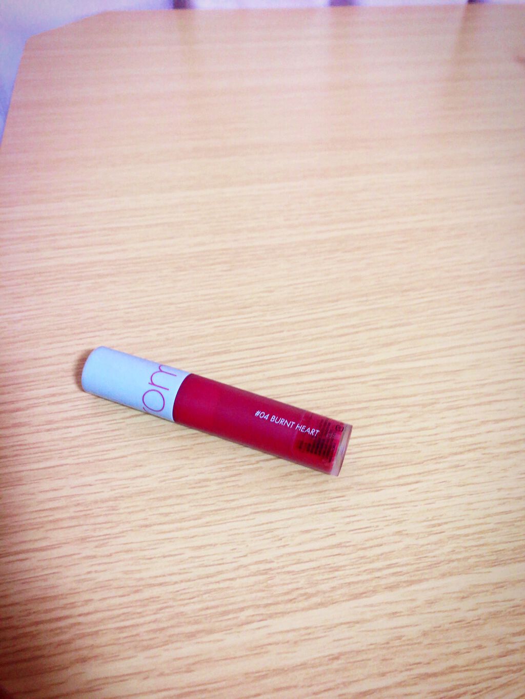 ゼロベルベットティント 04 バーントハート(BURNT HEART)/rom&nd/リップティントを使ったクチコミ（2枚目）