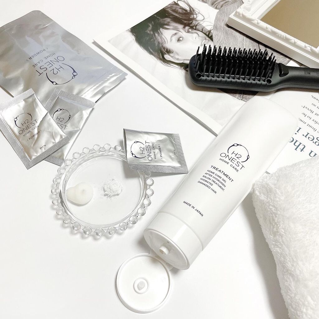 水素パウダー/H2 ONEST/洗い流すヘアトリートメントを使ったクチコミ(1枚目)