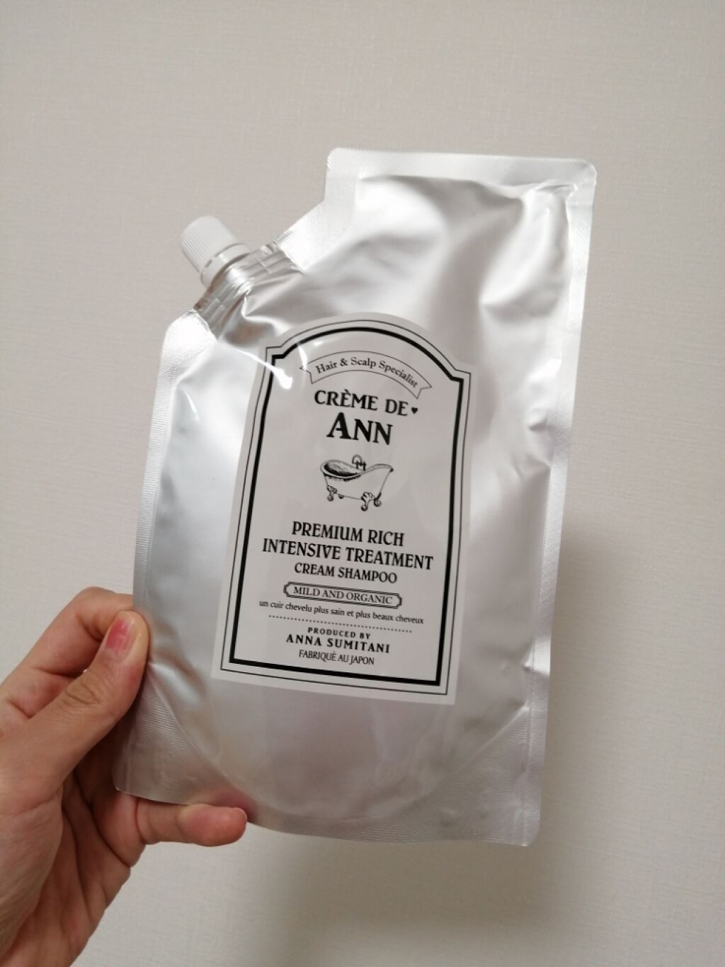 オーガニック生クリームシャンプー/creme de Ann/市販シャンプーを使ったクチコミ（3枚目）