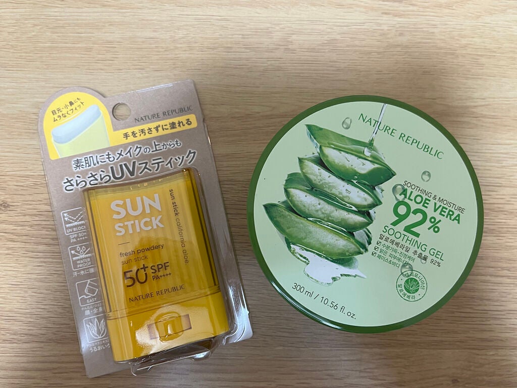 マイルド&モイスチャーアロエジェル/ネイチャーリパブリック/ボディローションを使ったクチコミ(2枚目)