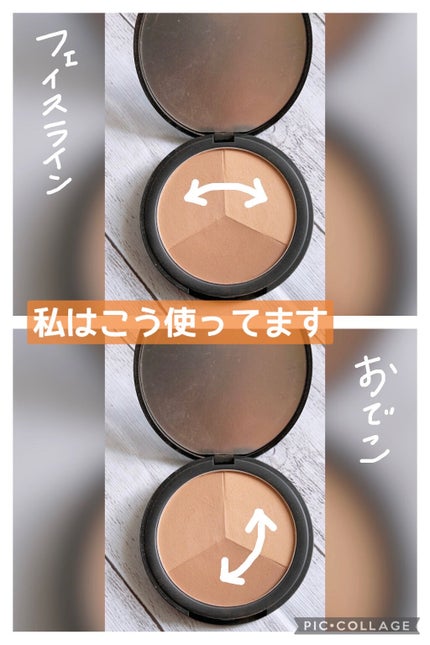 トリプルコントアパレット /heme/シェーディングを使ったクチコミ(3枚目)