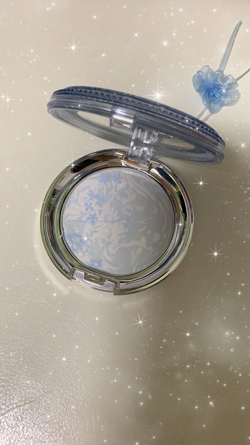 サムシングピュアブルー イノセントフェイスパウダー/JILL STUART/プレストパウダーを使ったクチコミ（2枚目）