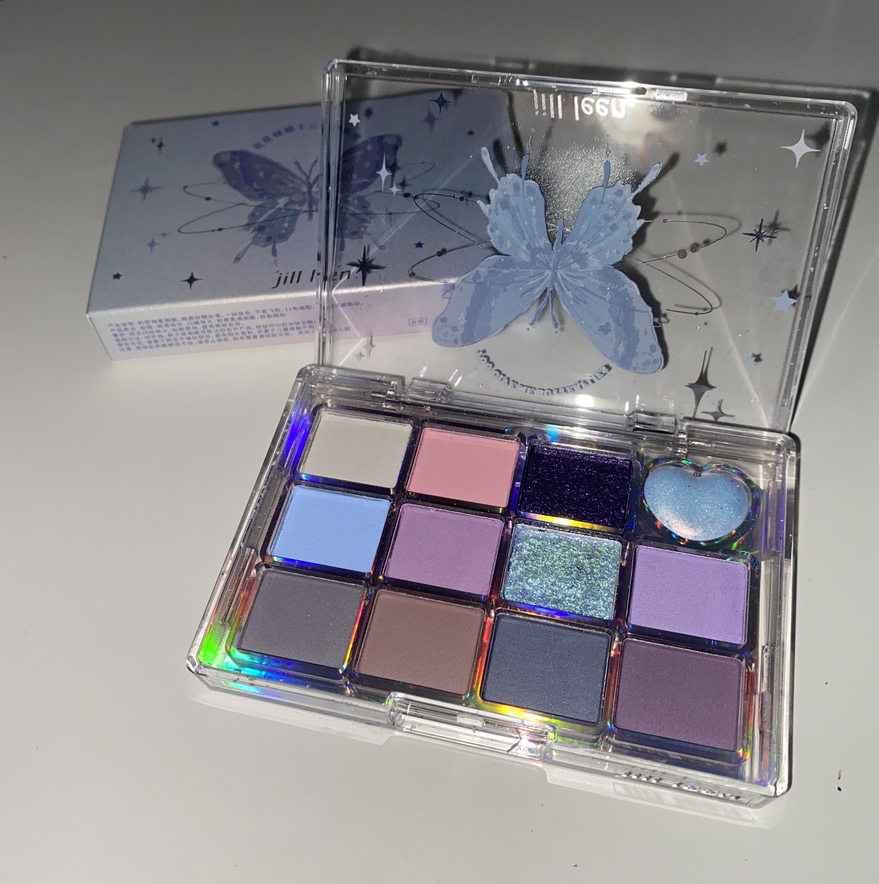 シャイニング12色ミニアイシャドウパレット/jill leen./アイシャドウパレットを使ったクチコミ（2枚目）