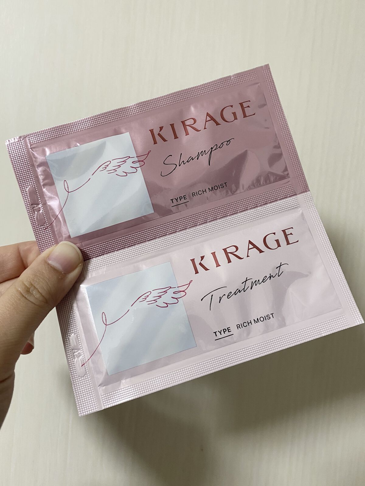 リッチモイスト シャンプー/ヘアトリートメント シャンプー10mL＋ヘアトリートメント10mL/キラージュ/市販シャンプーを使ったクチコミ（1枚目）