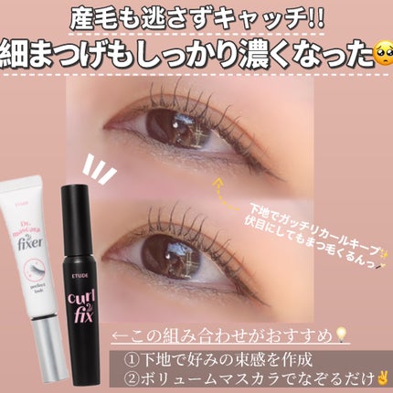 マスカラフィクサー パーフェクトラッシュ/ETUDE/マスカラ下地を使ったクチコミ(2枚目)