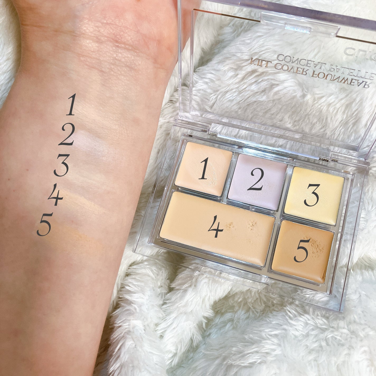 キル カバー ファンウェア コンシール パレット/CLIO/パレットコンシーラーを使ったクチコミ(2枚目)