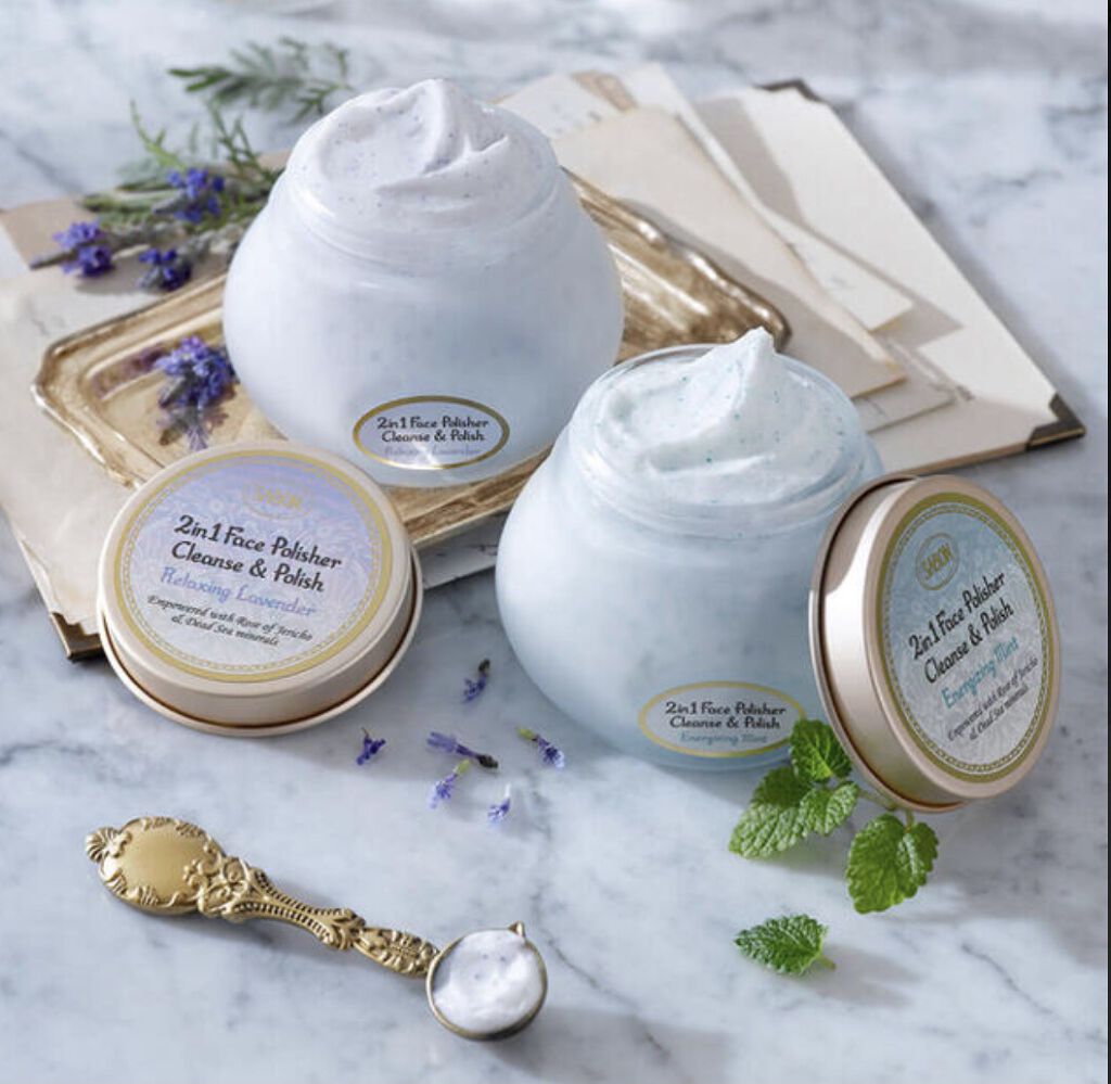 フェイスポリッシャー リラクシング(ラベンダー) トリオ 60ml×3本/SABON/スクラブ・ゴマージュを使ったクチコミ（1枚目）