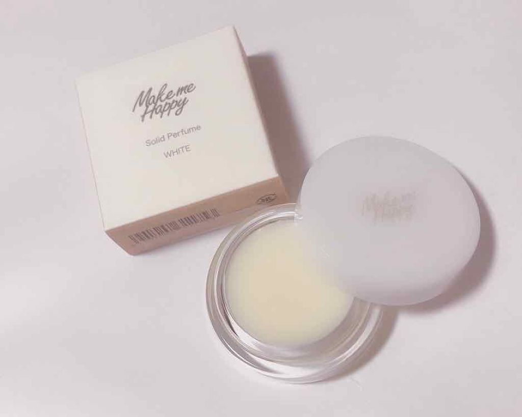 メイクミーハッピー ソリッドパフューム WHITE/キャンメイク/練り香水を使ったクチコミ（1枚目）