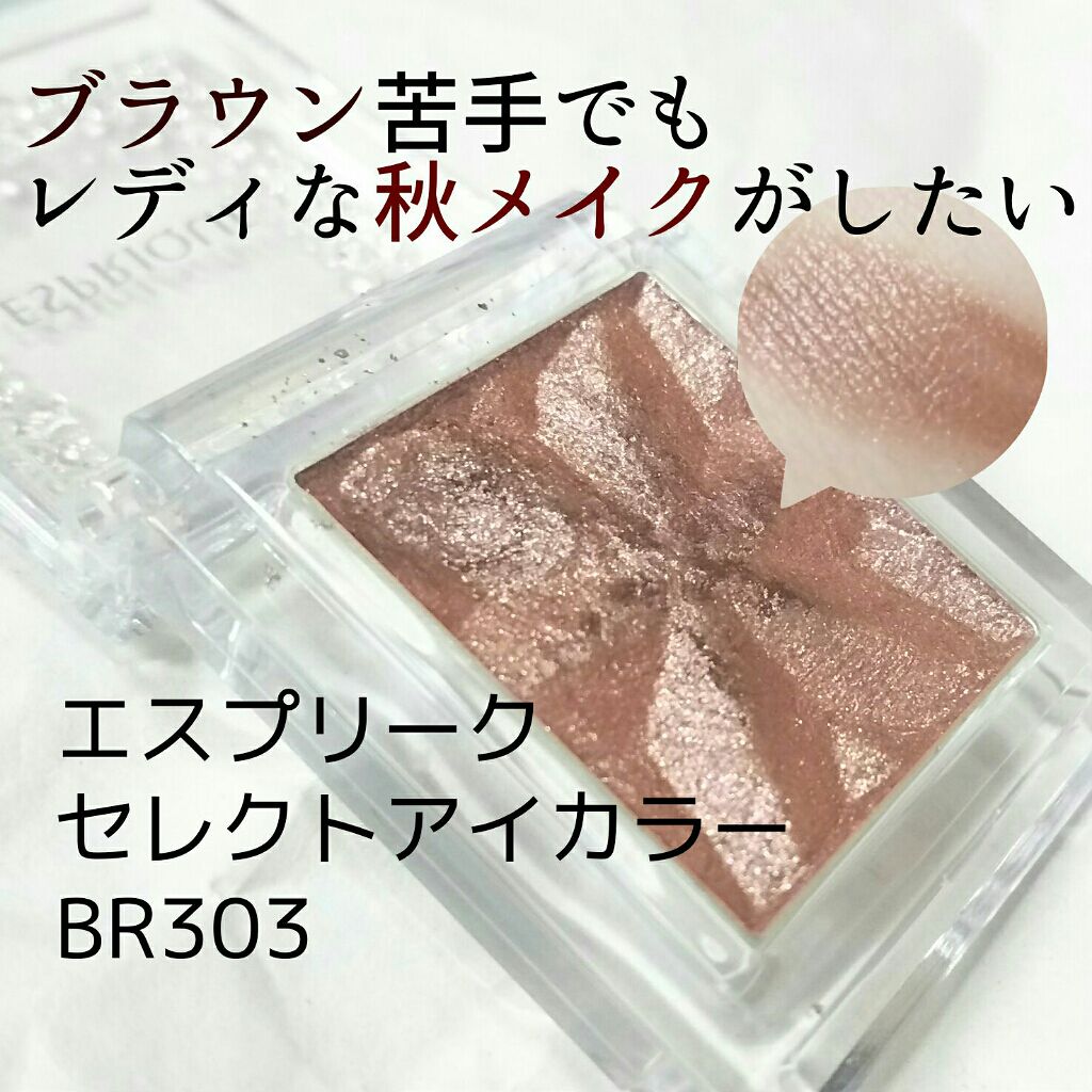 セレクト アイカラー Ｎ BR303/ESPRIQUE/単色アイシャドウを使ったクチコミ（1枚目）