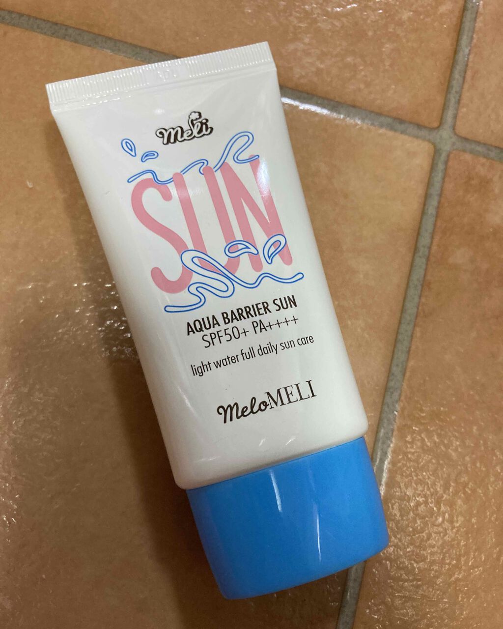 メロメリ アクア バリアサン/meloMELI/日焼け止めクリームを使ったクチコミ(1枚目)