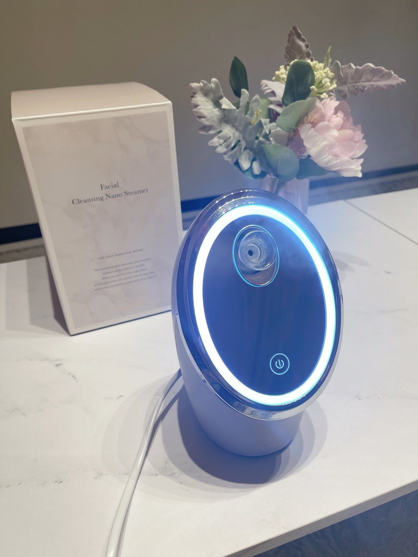 フェイシャルクレンジングナノスチーマー/FESTINO/美顔器・マッサージを使ったクチコミ(2枚目)