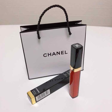 ルージュ ココ グロス 812 フレイミング リップス/CHANEL/リップグロスを使ったクチコミ（1枚目）