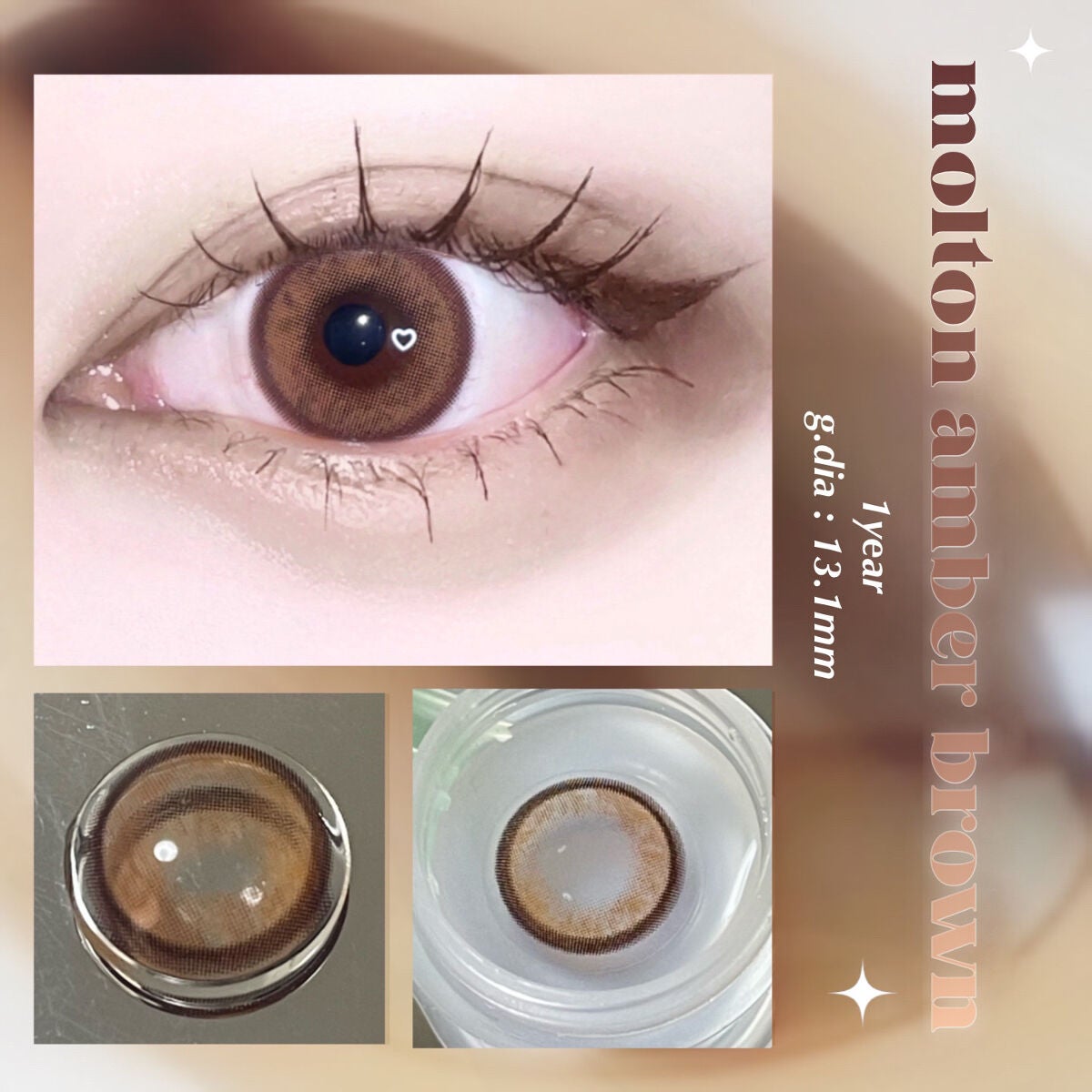 ORIANA EDGE+1DAY/蜜のレンズ/ワンデー(1DAY)カラコンを使ったクチコミ(1枚目)